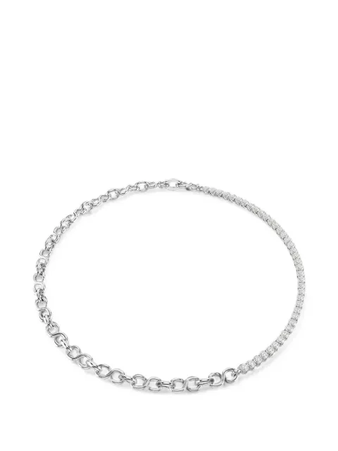 Swarovski Matrix crystal-embellished chain-link necklace Silver 5747732