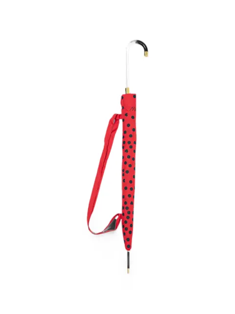 Moschino polka-dot and heart-print umbrella Red 8939AUTO