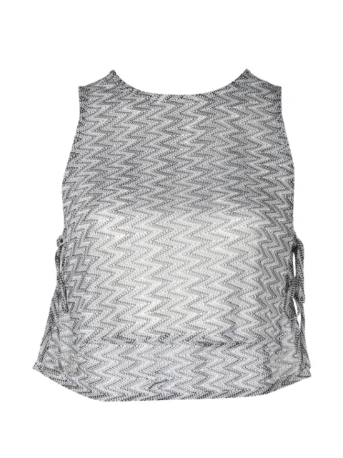 PALMACEA Zuria zigzag-knit top Blue 6106200000