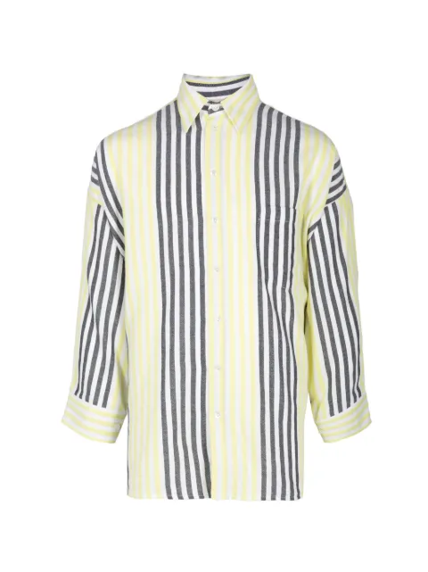 Marrakshi Life stripe-pattern shirt Yellow C22074