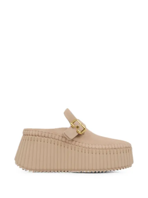 Chloé Nama wedge mules Neutrals CH26A13CMS20H
