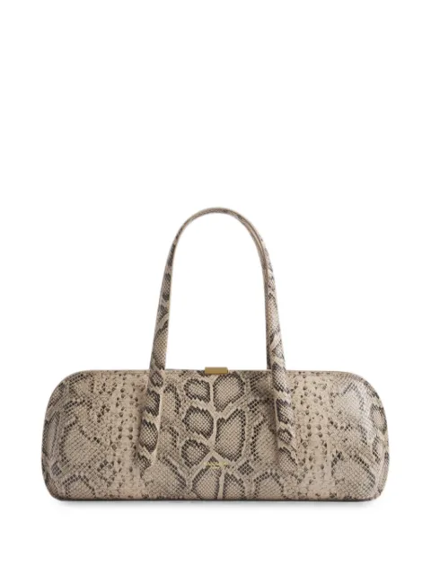 Mugler Aurora snakeskin-effect shoulder bag Neutrals 26F10SA00609000