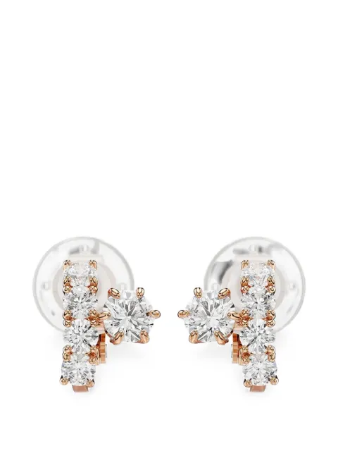 Swarovski Matrix crystal-embellished clip-on earrings Pink 5763822