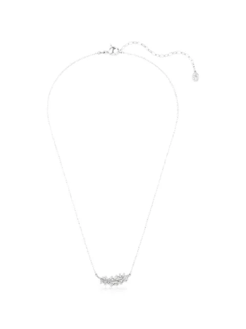 Swarovski Vienna feather-motif crystal-embellished necklace Silver 5756111