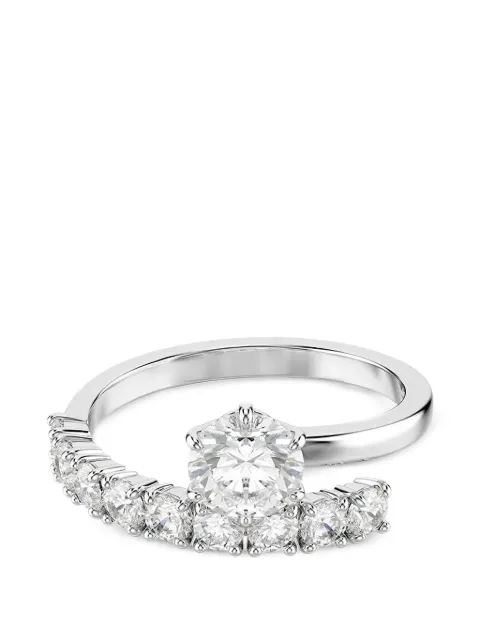 Swarovski Matrix cubic-zirconia wrap-around open ring Silver 5753575