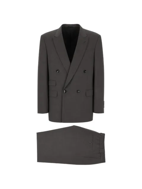 Giorgio Armani double-breasted wool suit Grey GM004712TE13592