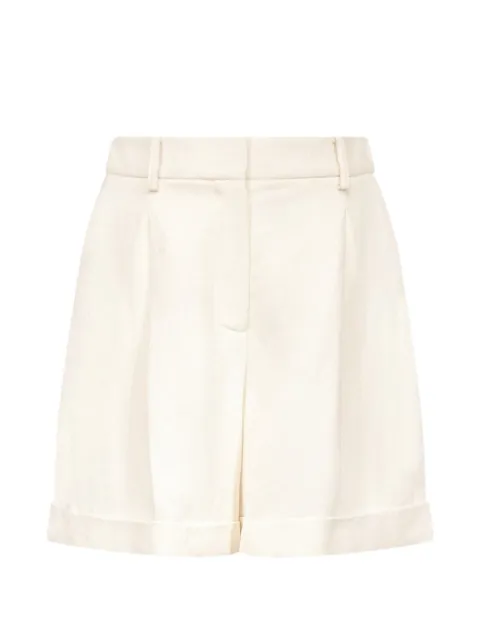 TWP pleated turn-up shorts Neutrals 16193W758