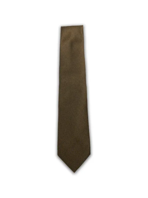 TOM FORD micro-patterned silk tie Brown STE001S0351
