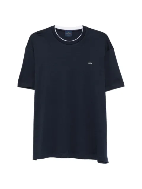 Paul & Shark logo-patch short-sleeve T-shirt Blue 26411036