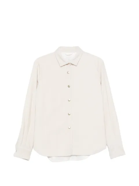Eleventy corduroy long-sleeve shirt Neutrals N80GBTI07TES0N059150