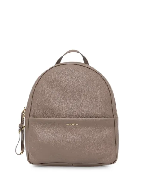 Coccinelle medium Nory grainy-leather backpack Neutrals E1U45140201