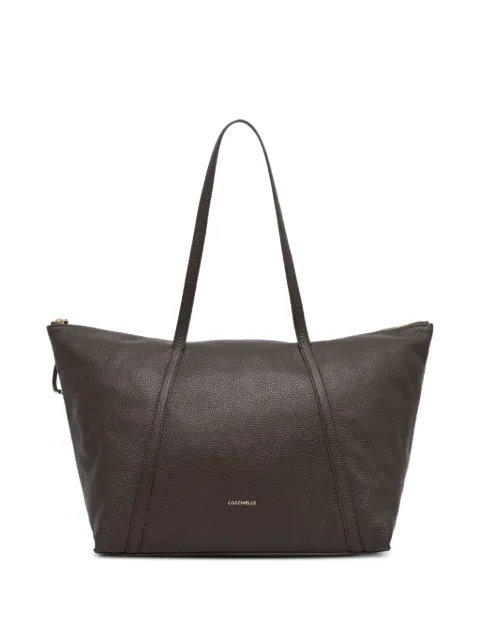 Coccinelle Nory grained-leather tote bag Brown E1U45110101