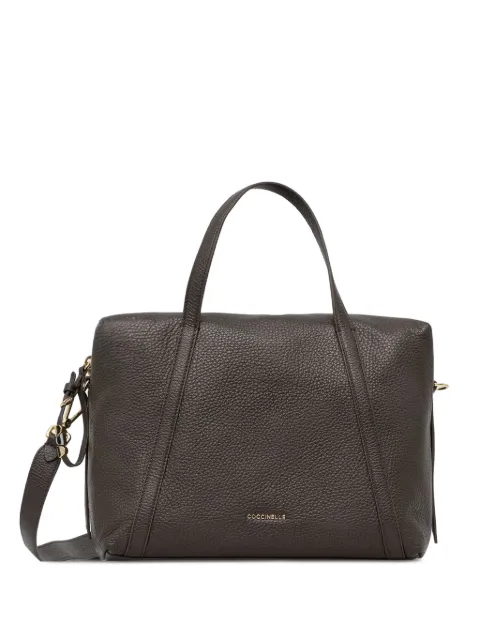 Coccinelle grained leather tote bag Brown E1U45180301