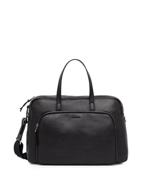 Coccinelle large Paki grained leather luggage bag Black E1U0A910101