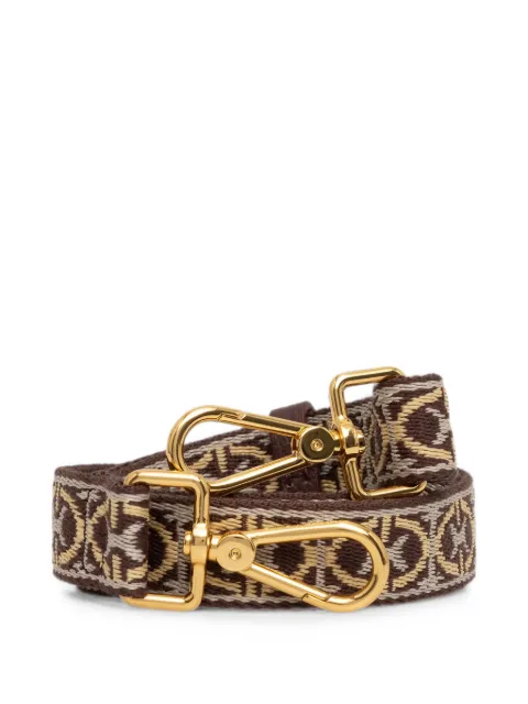 Coccinelle monogram-pattern jacquard shoulder strap Brown E3N2468B521