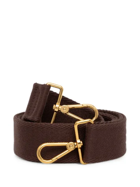 Coccinelle On Tone logo-jacquard shoulder strap Brown E3V2D682501
