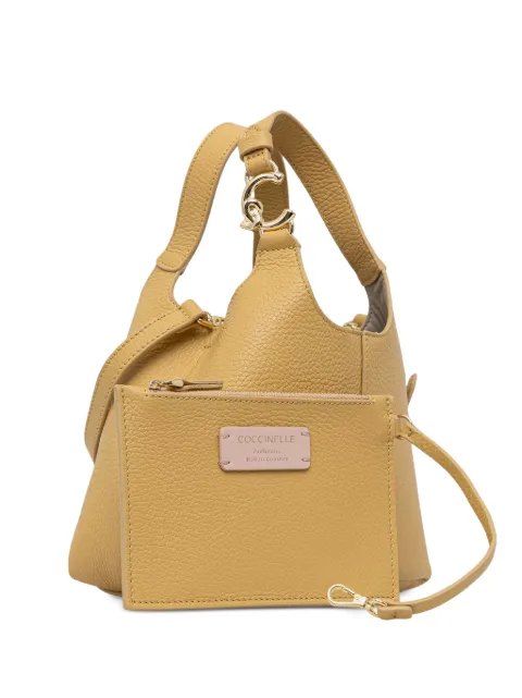 Coccinelle Small C-Easy leather tote bag Yellow E1SHA580101