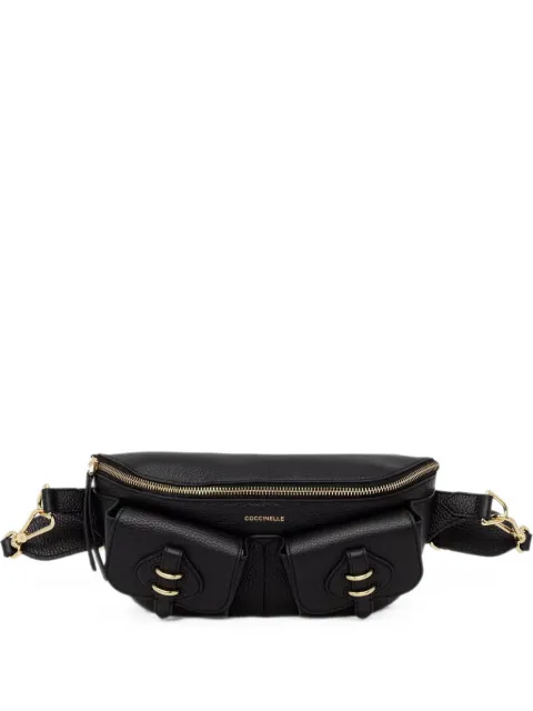 Coccinelle Mavery Pocket leather belt bag Black E1VGK170101