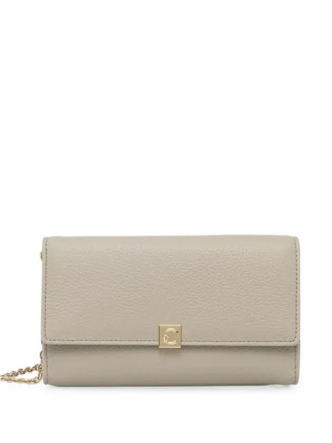 Coccinelle logo-plaque chain-strap wallet Neutrals E2VKP183101