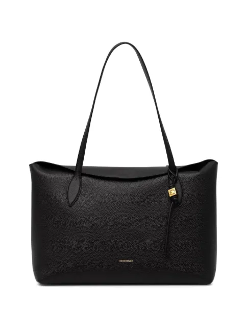 Coccinelle top-handles leather tote bag Black E1VCA110201