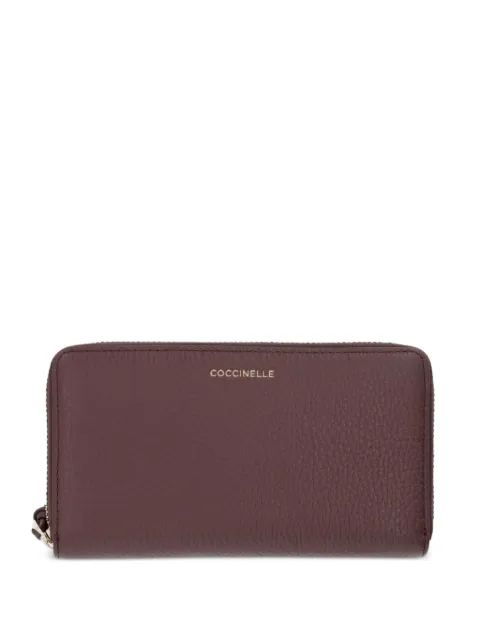 Coccinelle leather zip-around wallet Red E2VKP113201