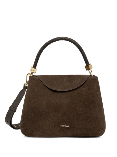 Coccinelle suede braided-handle tote bag Brown E1VCL180101
