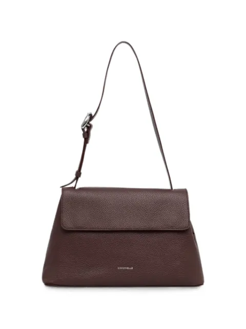 Coccinelle grainy leather shoulder bag Brown E1VGF120101