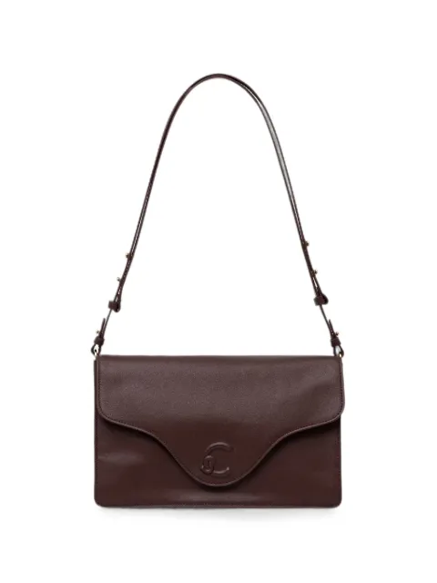 Coccinelle logo-embossed leather tote bag Brown E1VJF120101
