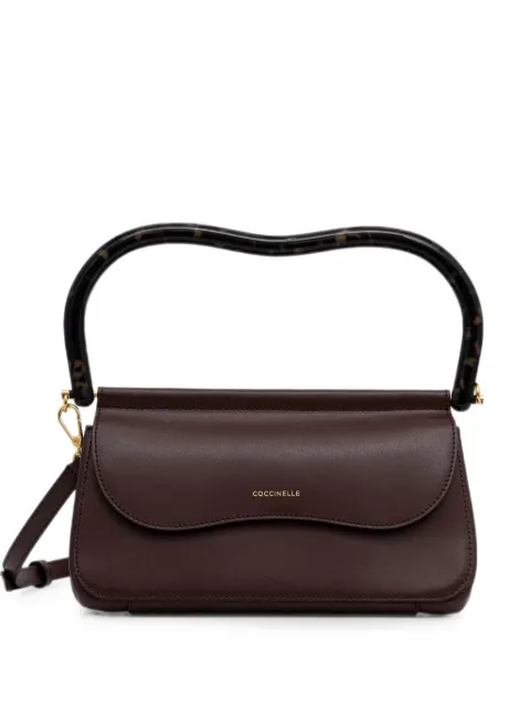 Coccinelle tortoiseshell-effect handle tote bag Brown E1V40180101