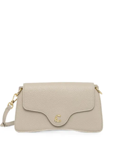 Coccinelle mini Coccinelle C-Me logo-plaque pebbled-leather shoulder bag Neutrals E5SSL270101