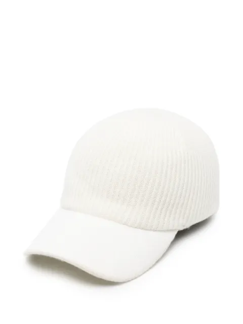 Eleventy ribbed-knit baseball cap Neutrals N86CPLN03MAG0N1120102D