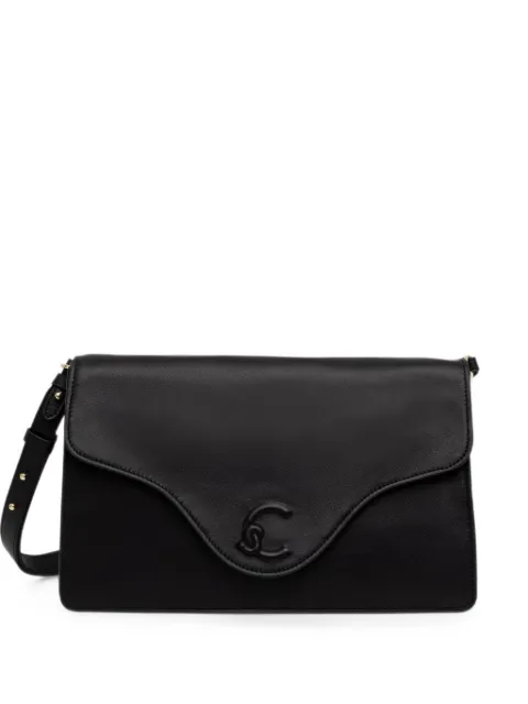 Coccinelle logo-embossed leather tote bag Black E1VJF120101