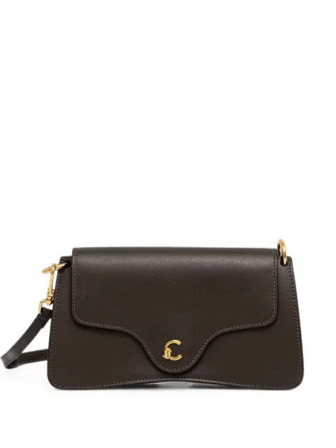 Coccinelle C-me logo-plaque shoulder bag Brown E5SSK270101
