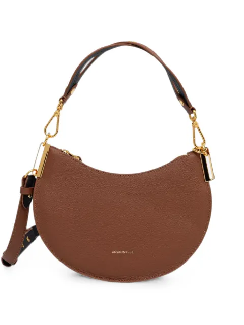 Coccinelle small Sunup pebbled shoulder bag Brown E1QKF130301