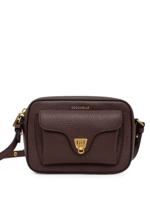 Coccinelle pebbled leather crossbody bag Brown E1MF6550401