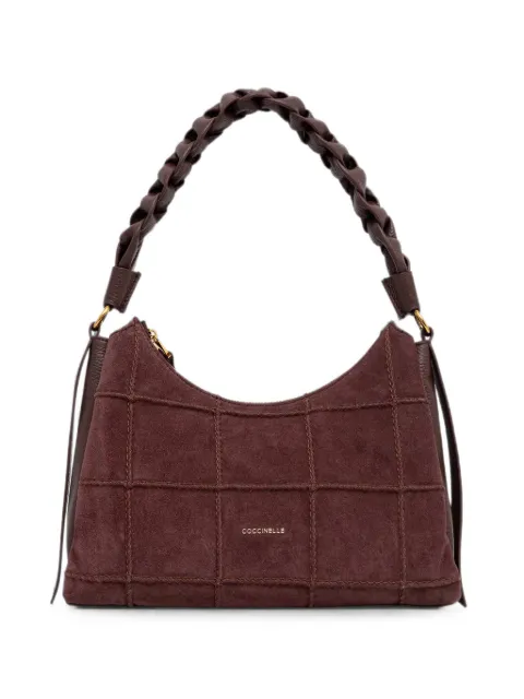 Coccinelle quilted braided-handle shoulder bag Brown E1VT4130301