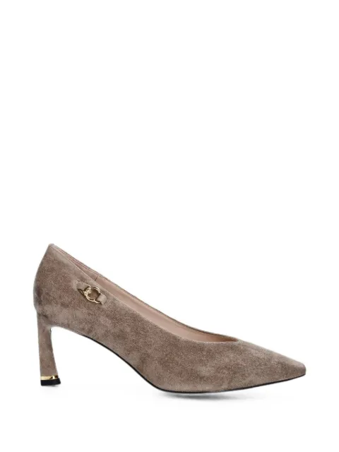 Coccinelle pointed-toe logo-plaque pumps Neutrals E4VTL130101