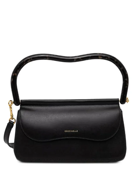 Coccinelle tortoiseshell-effect shoulder bag Black E1V40180101