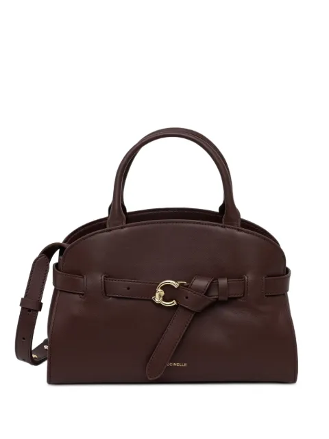 Coccinelle buckle-detail leather tote bag Brown E1TLA180201