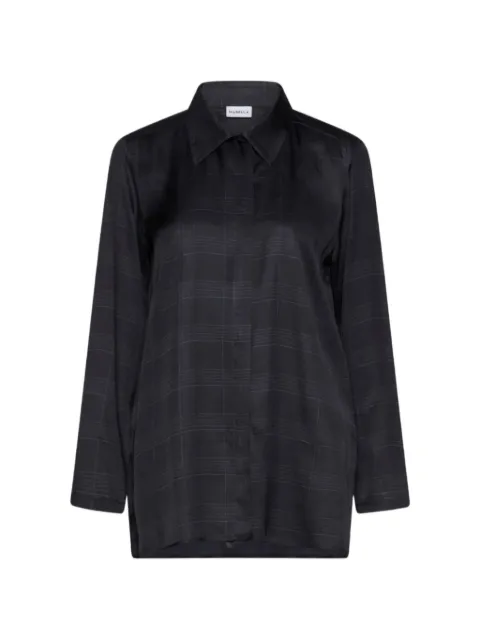 Marella checked long-sleeve shirt Blue 2623116161200