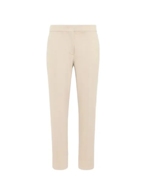 Max Mara pressed-crease cropped trousers Neutrals 2621786011600