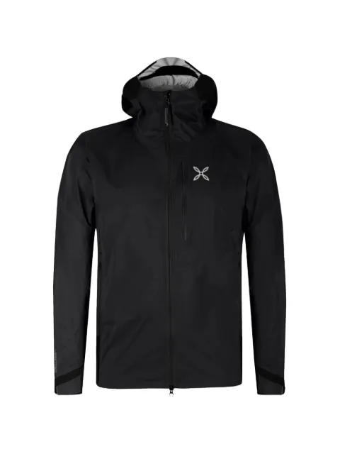 MONTURA logo-print hooded jacket Black MJAT22X