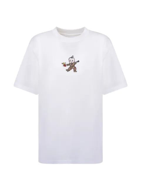 CHRISTINA CRAWFORD Cupid Baby embroidered logo-patch T-shirt White 02LOVI2526B