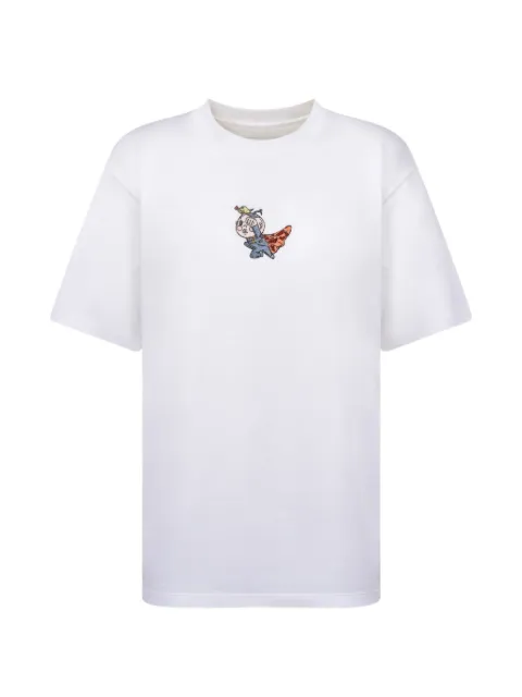 CHRISTINA CRAWFORD Superman Baby embroidered logo-patch T-shirt White 02LOVI2526B