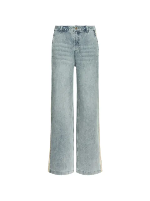 ELENA MIRÒ side-stripe wide-leg jeans Blue P424G000415N