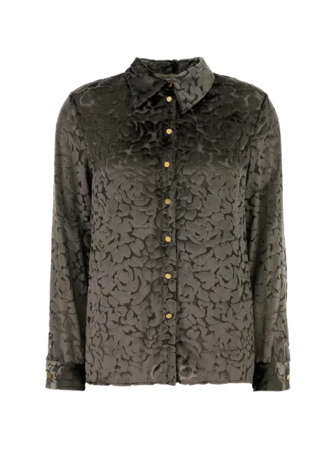 Alberta Ferretti floral-devoré shirt Grey UA02236621
