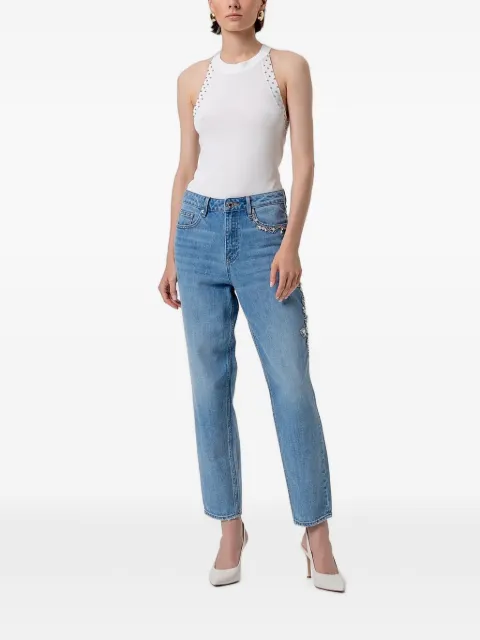 FRACOMINA embellished Mom-fit jeans Blue FR26SVD005D41