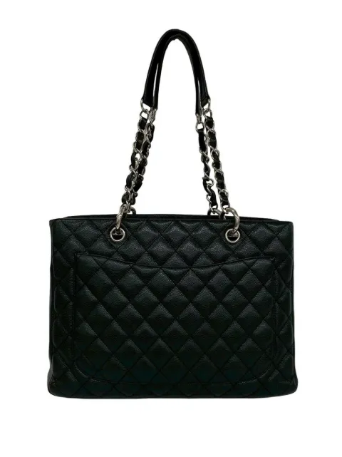CHANEL Pre-Owned 2008-2009 Caviar Grand Shopping tote bag Black KTVHLFCT9TFDQFD3