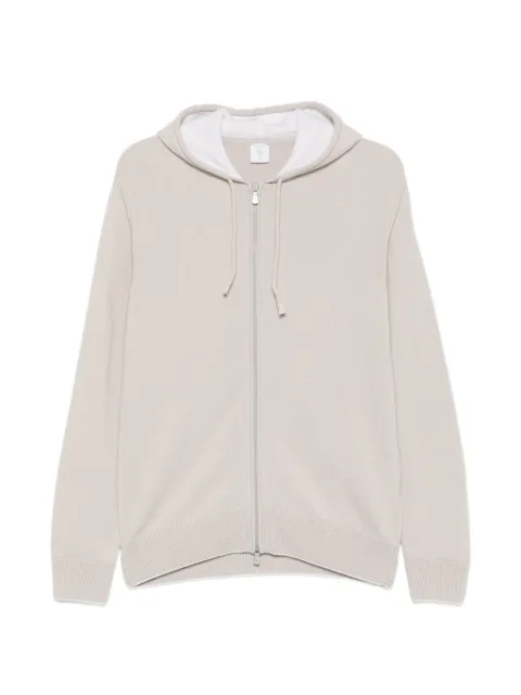 Eleventy zip-up hoodie Neutrals N76MAGK33MAG0N039