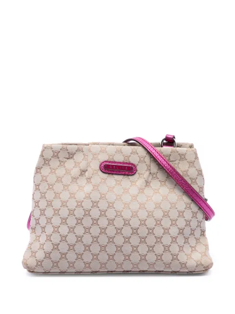 Celine Pre-Owned 2008 Macadam Canvas Kisslock crossbody bag Neutrals NOHBA68WW73CDAUX